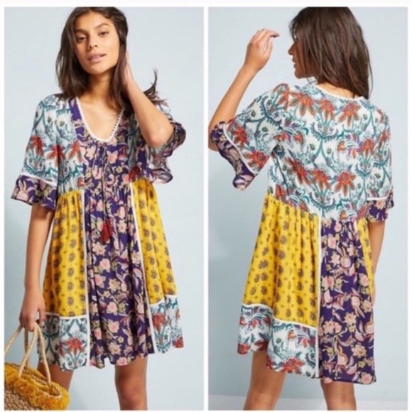 Anthropologie Dresses & Skirts - Lilka Anthropologie Patchwork Dress Size XS